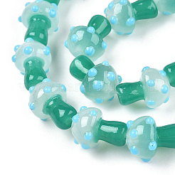 Бусы лэмпворк ручной работы&nbsp;LAMP-N024-09F