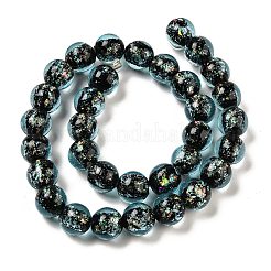 Нити стеклянных бусин из дихроичной фольги ручной работы DICH-U001-06H