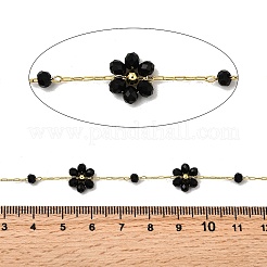 Латунные цепочки с цветочными звеньями CHC-H114-08G-03