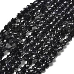 Синтетический синий авантюрин бисер нитей G-P575-C06-6mm