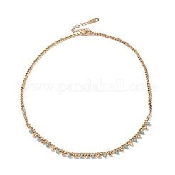 Цепочки из нержавеющей стали 304 с эмалью&nbsp;LS-NJEW-P302-03G