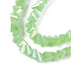 Гальванические стекляныне бусины GLAA-N023-4mm-34