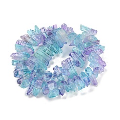 Fili di perle di quarzo naturale tinto&nbsp;G-G791-14L