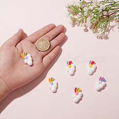 Кабошоны из смолы 30шт 5 цветов&nbsp;RESI-CJ0001-187