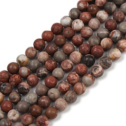 Натуральные дендритные нити из бисера яшмы G-F591-24-8mm