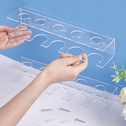 U-образный акриловый держатель для бейсбольного мяча&nbsp;AJEW-WH0009-31