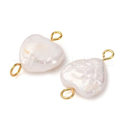 Подвески-сердечки из натурального барочного жемчуга Кеши PALLOY-JF04206-02