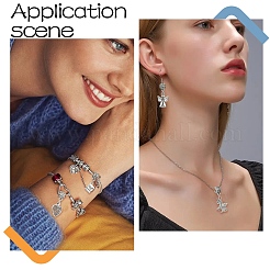 15шт 15 стиля сплава европейские висячие подвески в тибетском стиле FIND-YW0005-57