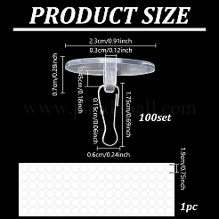 Deckenhaken aus Kunststoff und Eisen&nbsp;FIND-WH0521-204