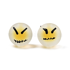 Бусины из матовой акриловой эмали&nbsp;FACR-G005-02B