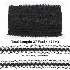 25 m de bordure en dentelle plissée élastique en nylon&nbsp;OCOR-CY0001-13B