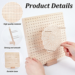 Деревянная доска для вязания крючком DIY-WH0387-32