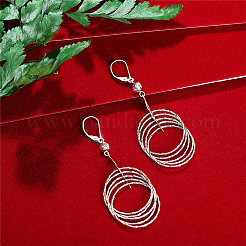 925 orecchini a monachella in argento sterling rodiato&nbsp;JE802A