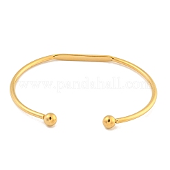 Браслеты-манжеты из нержавеющей стали 304 с ионным покрытием (IP)&nbsp;BJEW-P331-03G