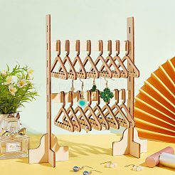 2-ярусные подставки для сережек из дерева&nbsp;EDIS-WH0031-11