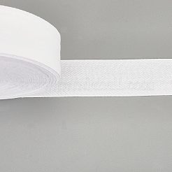 綿綿ツイルテープリボン  ヘリンボーンリボン  家の装飾のため  装飾用ラッピングギフトとDIY工芸品  ホワイト  2