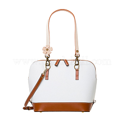 6 шт. 3-х цветные ручки для сумки из коровьей кожи с цветочным узором&nbsp;FIND-HY0002-31