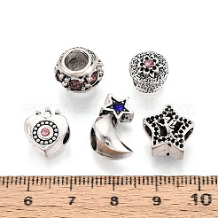 Сплавочные европейские бусины MPDL-S066-046