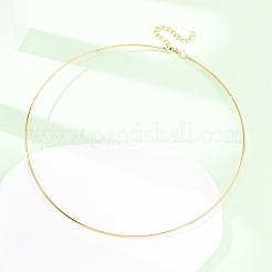 Ожерелье-чокер из нержавеющей стали толщиной 1.5 мм 201 NJEW-Z098-02G