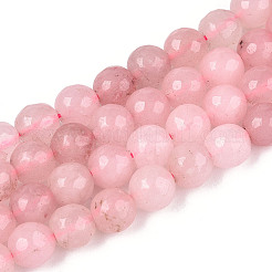 Chapelets de perles en jade blanc naturel teinté&nbsp;LS-G-T139-8mm-60-12