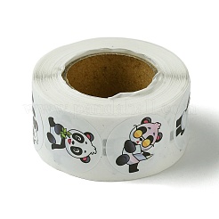 Рулоны бумажных подарочных наклеек с мультяшными узорами&nbsp;LS-DIY-R083-03E