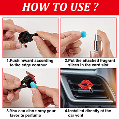 6 шт. 6 стиля в форме губ&nbsp;AJEW-FH0004-67