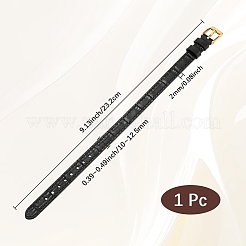 1 шт. кожаный текстурированный браслет ремешки слайдеры для слайд-шармов AJEW-CL0001-01B