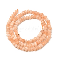 Окрашенная натуральная малайзия жадеит бусины пряди&nbsp;G-E316-2x4mm-01