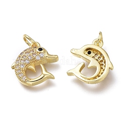 Латунные микропаве прозрачные кубические циркониевые подвески&nbsp;X-ZIRC-H100-02G