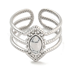 Кольца-манжеты из синтетической бирюзы из нержавеющей стали 304 G-Z056-03P-02