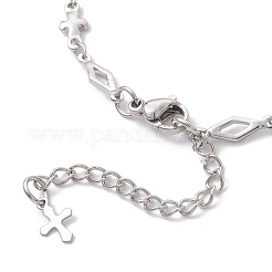 Изготовление браслета из ромбовидной цепочки из нержавеющей стали 304&nbsp;AJEW-JB01445