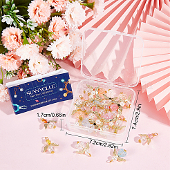 30шт 2 стиля прозрачные акриловые подвески PALLOY-SC0004-06