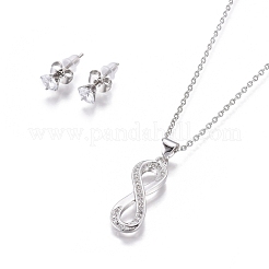 Комплекты украшений из нержавеющей стали 304 SJEW-F214-07