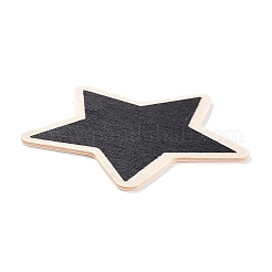 Звезда деревянные мини таблички на доске&nbsp;LS-AJEW-M035-08