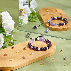 40 шт. 4-цветные латунные бусины для покрытия стойки&nbsp;KK-CA0003-29