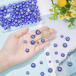 160 шт. 4 стиля ручной работы бусина лэмпворк от сглаза LAMP-AR0001-28