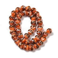 Бусины ручной работы бусины золотого песка&nbsp;LAMP-N028-001G