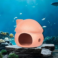Adornos de cerámica para casa de escondite de camarones y peces&nbsp;AJEW-GF0014-49