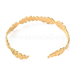 Браслеты-манжеты из нержавеющей стали 304 BJEW-F457-10G