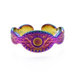 Кольцо-манжета из нержавеющей стали 304 с защитой от сглаза RJEW-N038-095