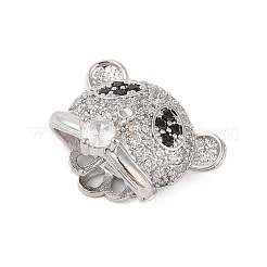 Латунные микропейв прозрачные кубические циркониевые шпильки KK-B111-01P