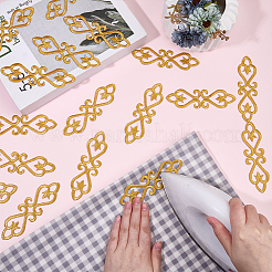 20 шт. цветочные полиэстеровые компьютеризированные вышитые нашивки&nbsp;PATC-CY0001-33