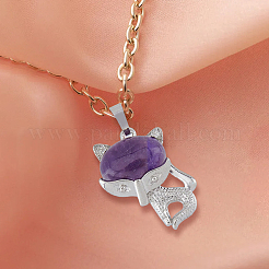 8 шт. 4 стиля подвески из натуральных драгоценных камней&nbsp;G-DC0001-18