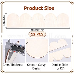 12 Stück Sperrholz-Traufziegel&nbsp;DIY-CP0013-27C