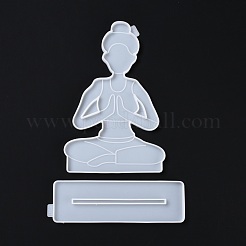 Силиконовые Молды для статуй для йоги своими руками&nbsp;DIY-G046-12