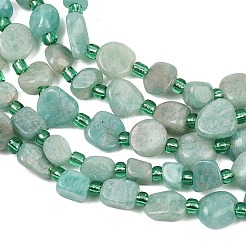 Fili di perline amazonite naturale&nbsp;GG-CBA3A44-C08-01