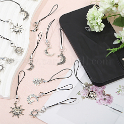 16 шт. 8-х стильных ремешка для мобильного телефона из сплава HJEW-GL00014