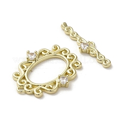 Fermagli a ginocchiera in ottone e zirconio cubico&nbsp;KK-C048-05G