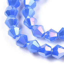 Имитация нефрита гальванических бисер пряди&nbsp;EGLA-A039-J6mm-B04