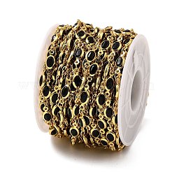 Латунные стеклянные цепи с овальными звеньями&nbsp;CHC-R001-02G-03